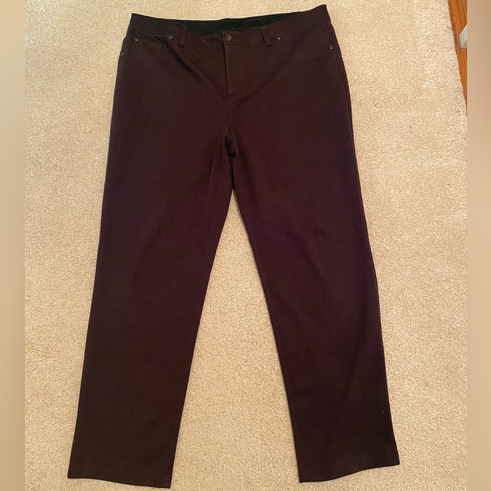 JM Collection Brown Pants Size XL
